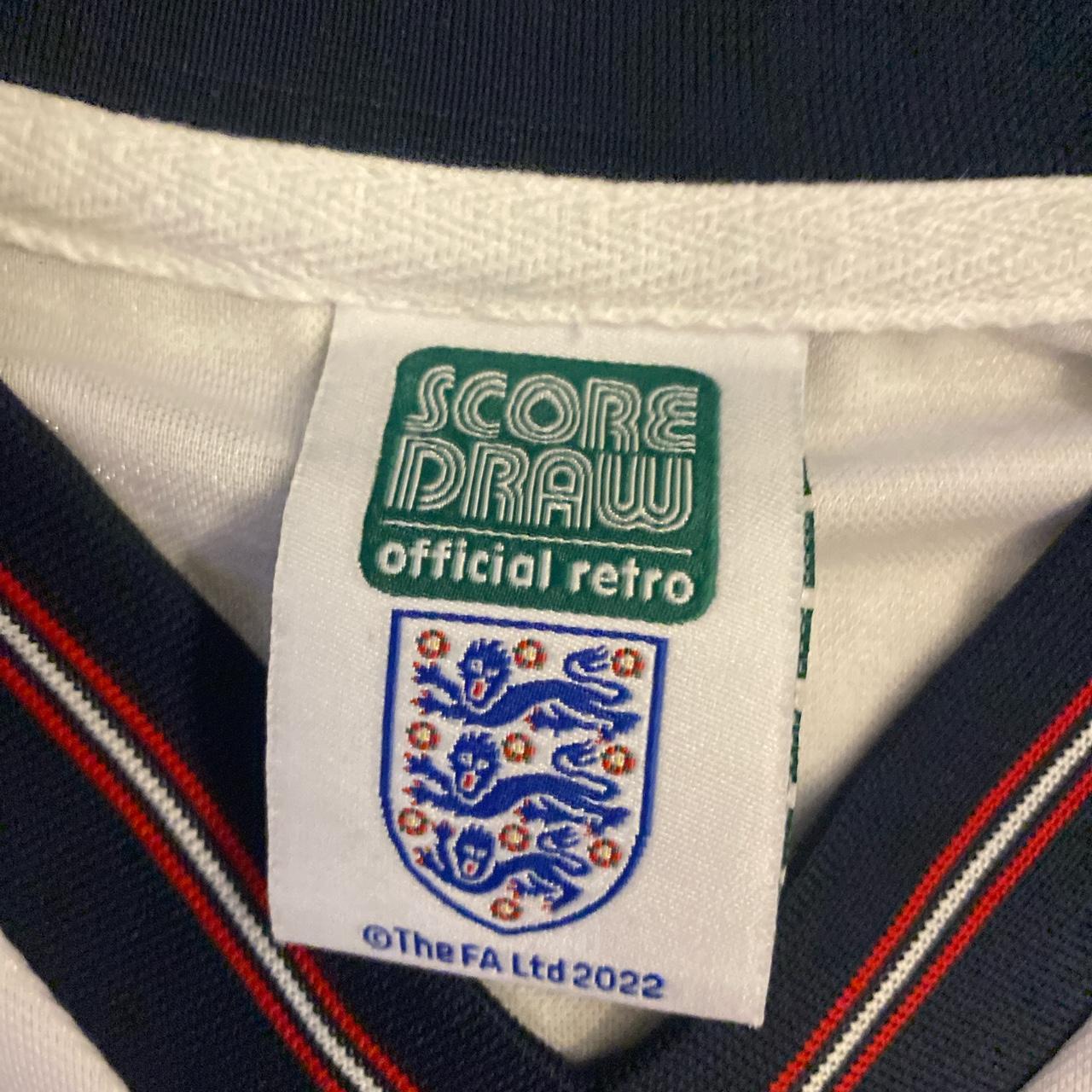 Authentic england football shirt Size L Mint... - Depop