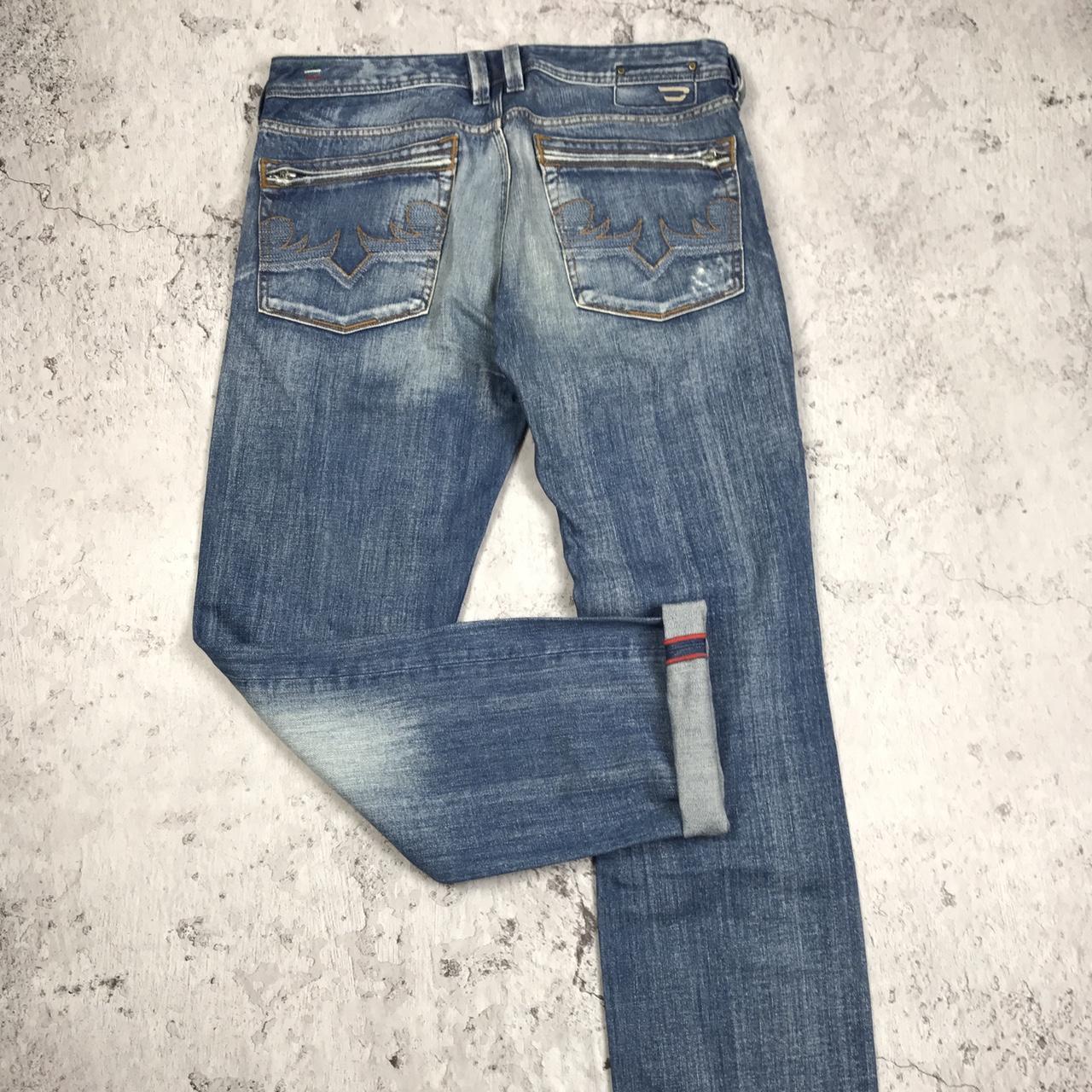 Diesel Men's Blue and Navy Jeans | Depop