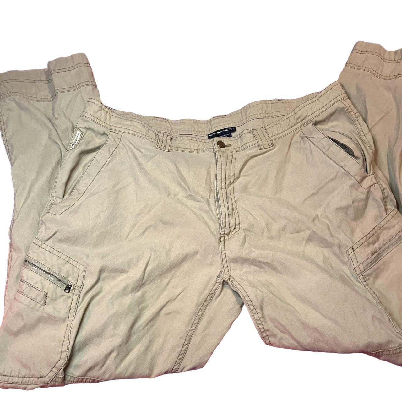 ExOfficio Men's Cream and Tan Jeans