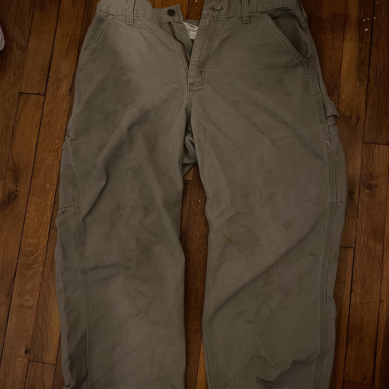 Carhartt Vintage light grey Carhartt pants worker... Depop