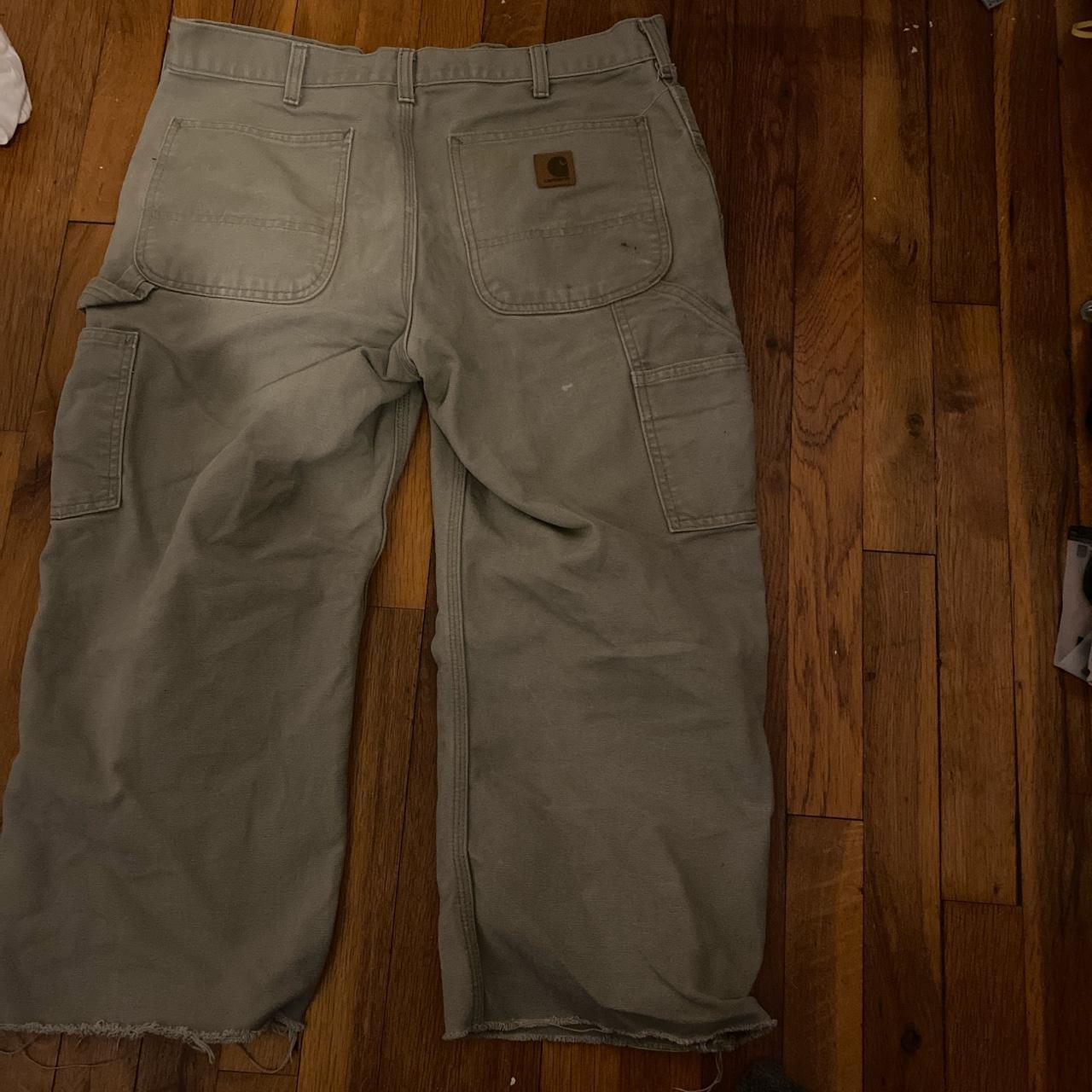 Carhartt Vintage light grey Carhartt pants worker... Depop