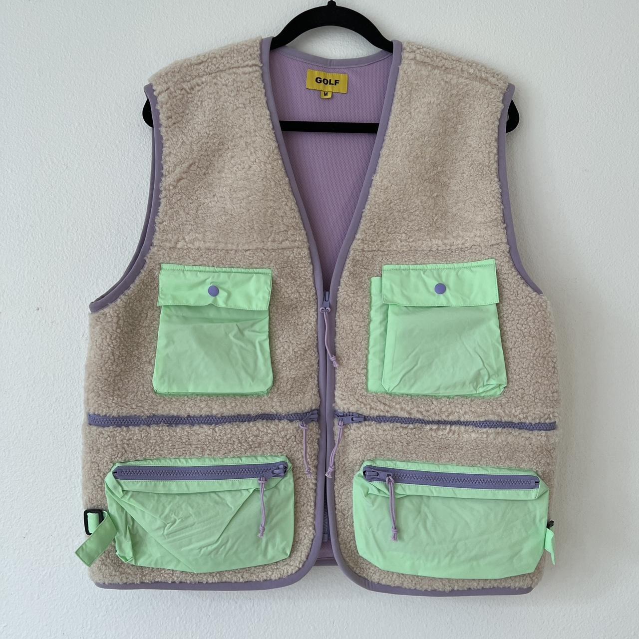 GOLFWANG Sherpa Vest Never worn Loose fit All | Depop