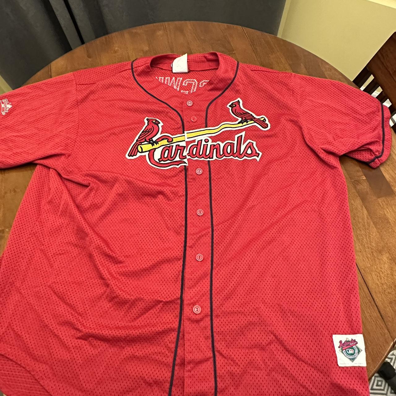Majestic MLB St. Louis Cardinals Jersey 25 Mark McGwire in Red