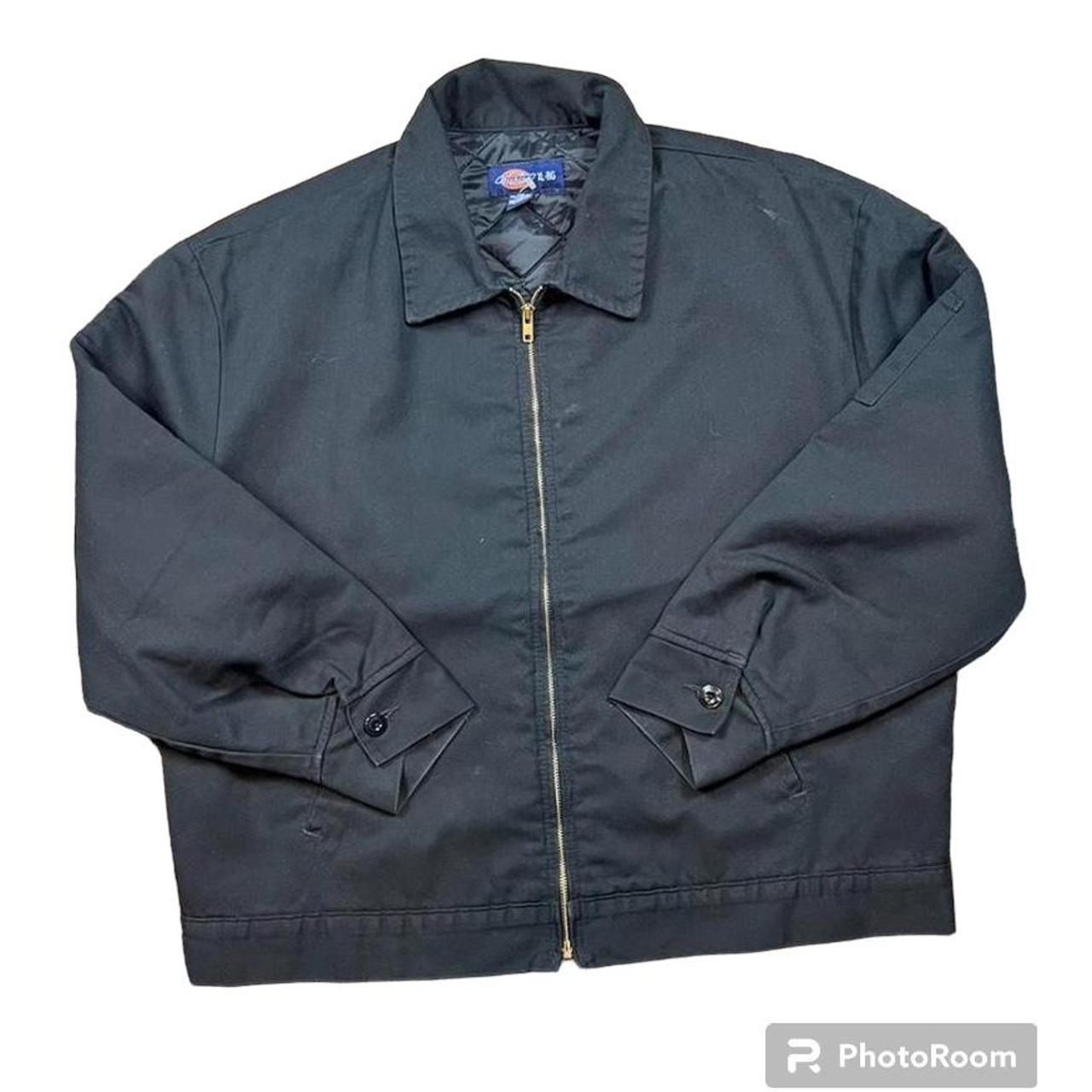 Dickies Black Work Jacket Tag Size XL/Reg Small spot... - Depop