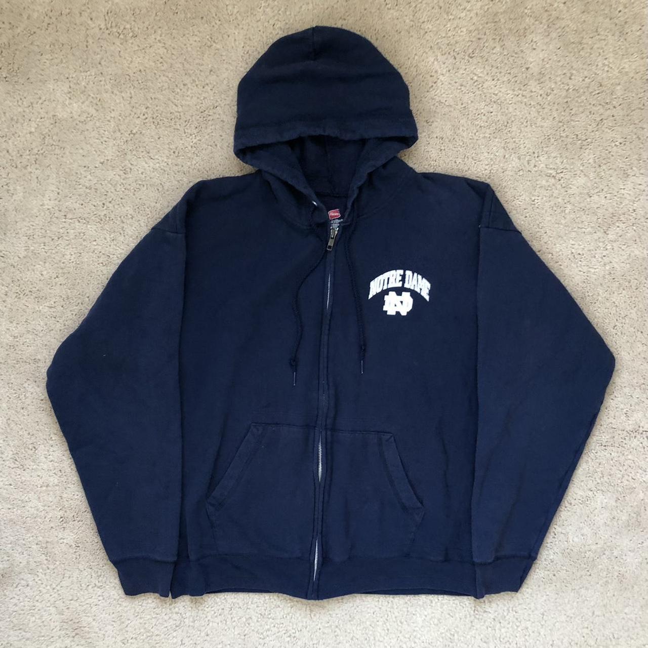 notre dame zip hoodie