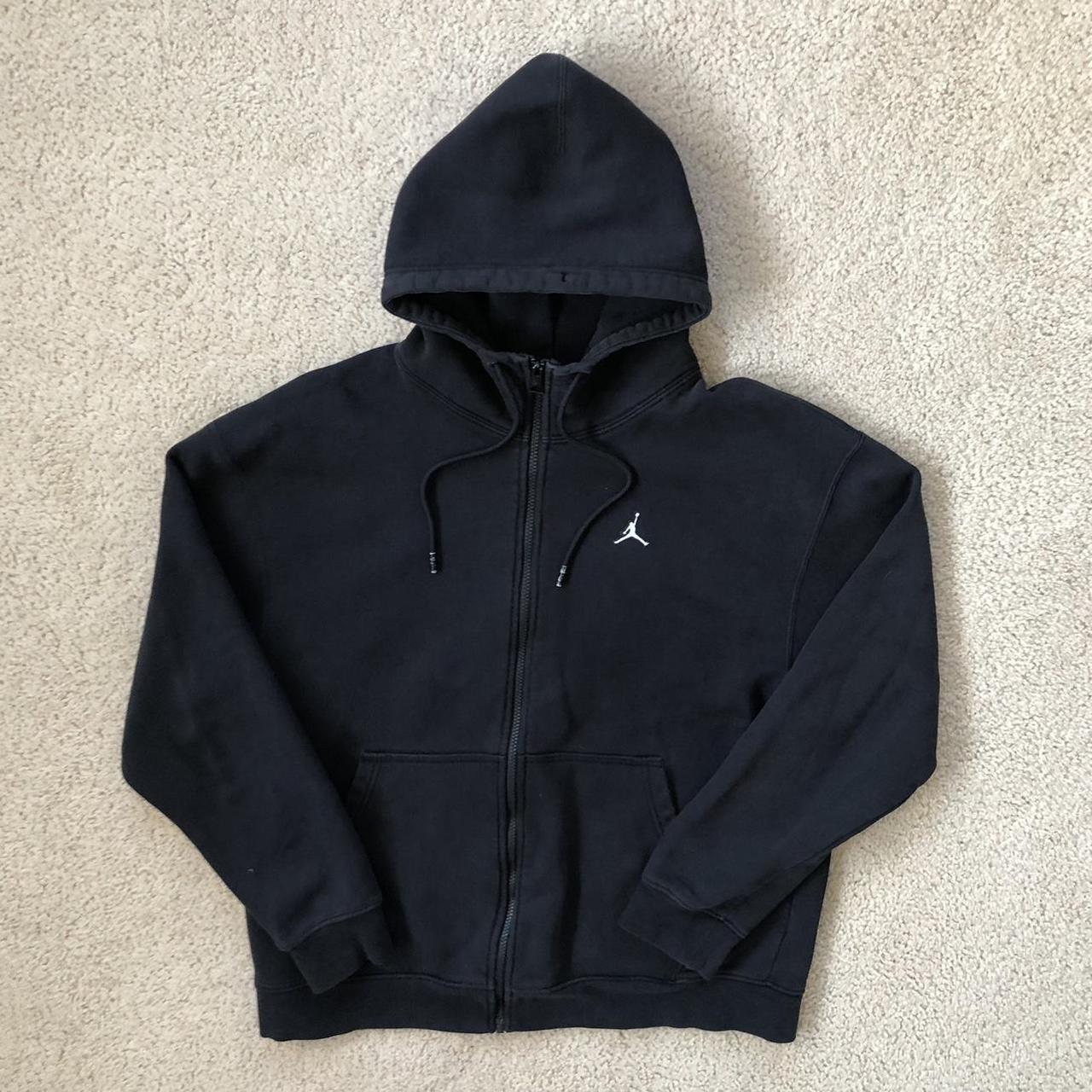 Black Nike Jordan Zip up Hoodie - Color:... - Depop