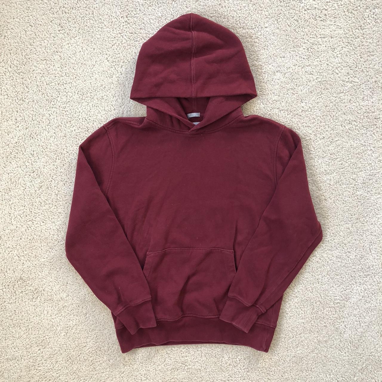 Burgundy GAP Sweats Hoodie - Color:... - Depop