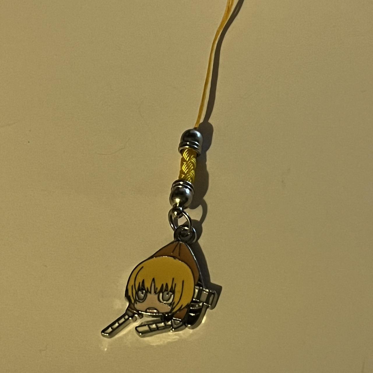 Eren, Mikasa, and Armin keychains/phone charms... Depop