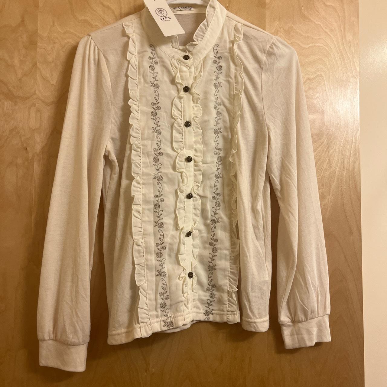 beautiful rose axes femme blouse with excellent... Depop