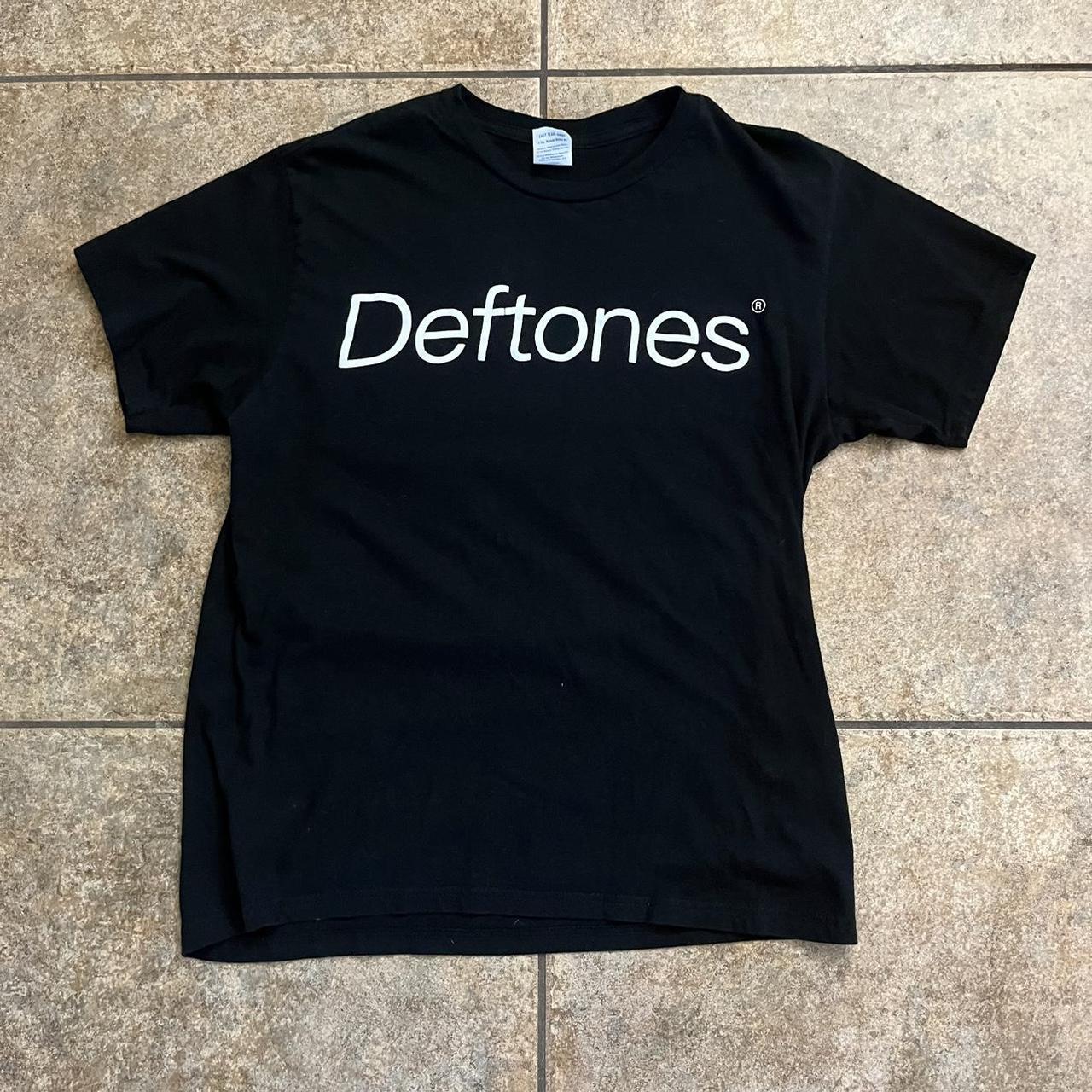 Black deftones ohms grunge band tee shirt Size:... - Depop