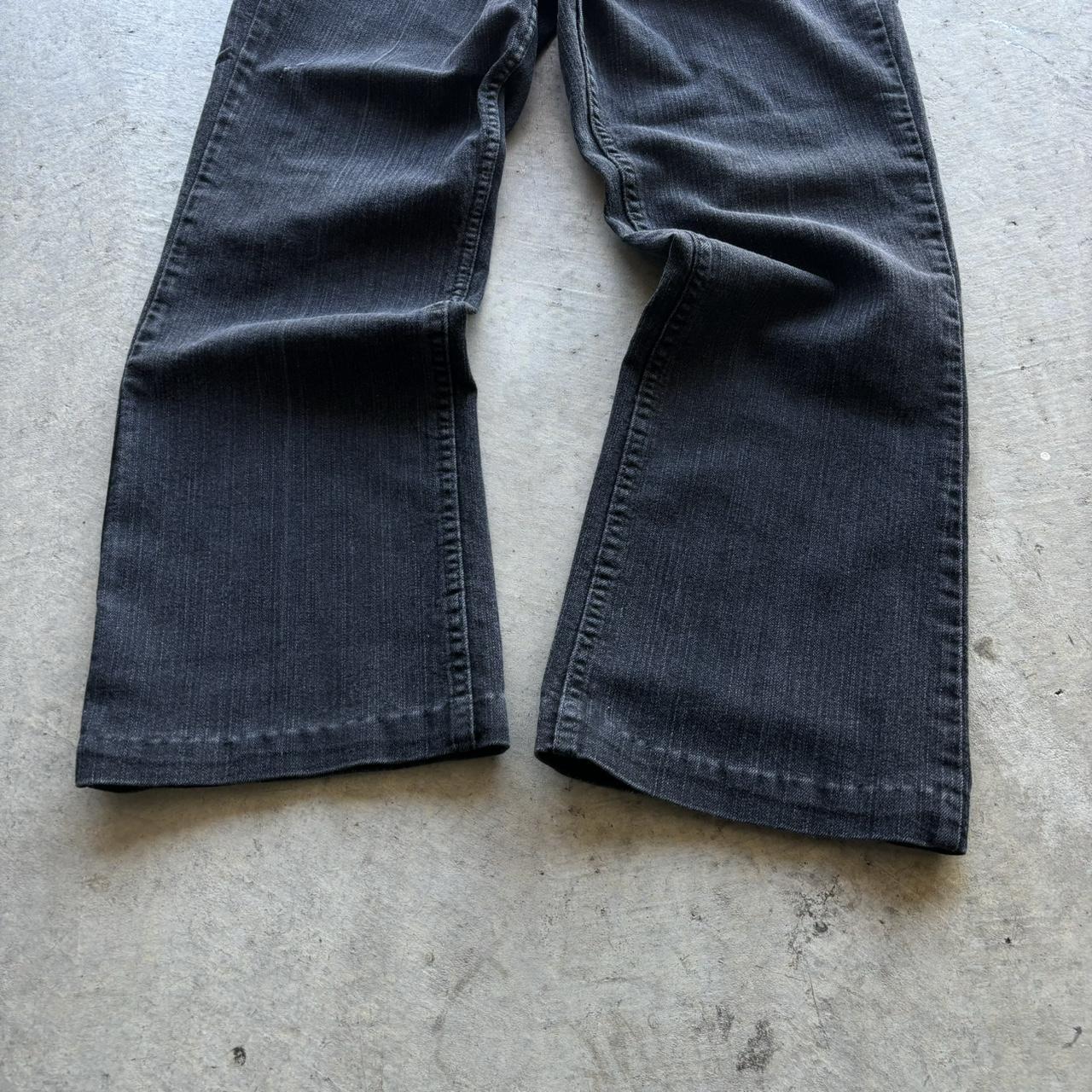 Vintage black flared jeans Perfect black flared... - Depop