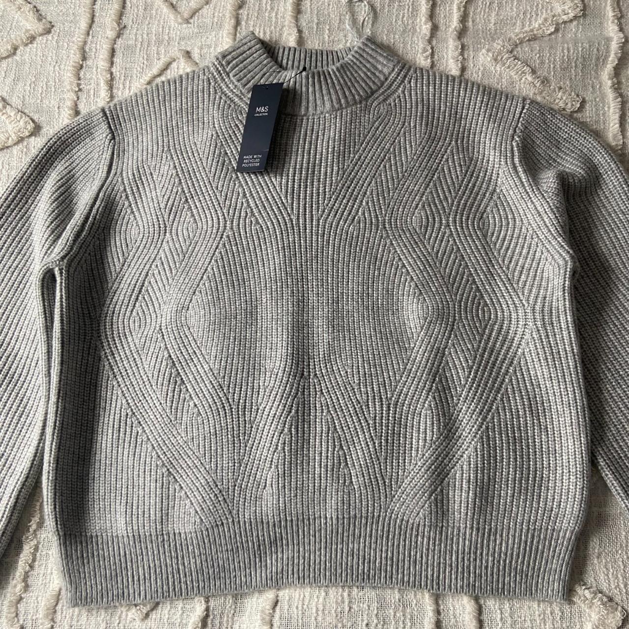 M and s deals grey jumper