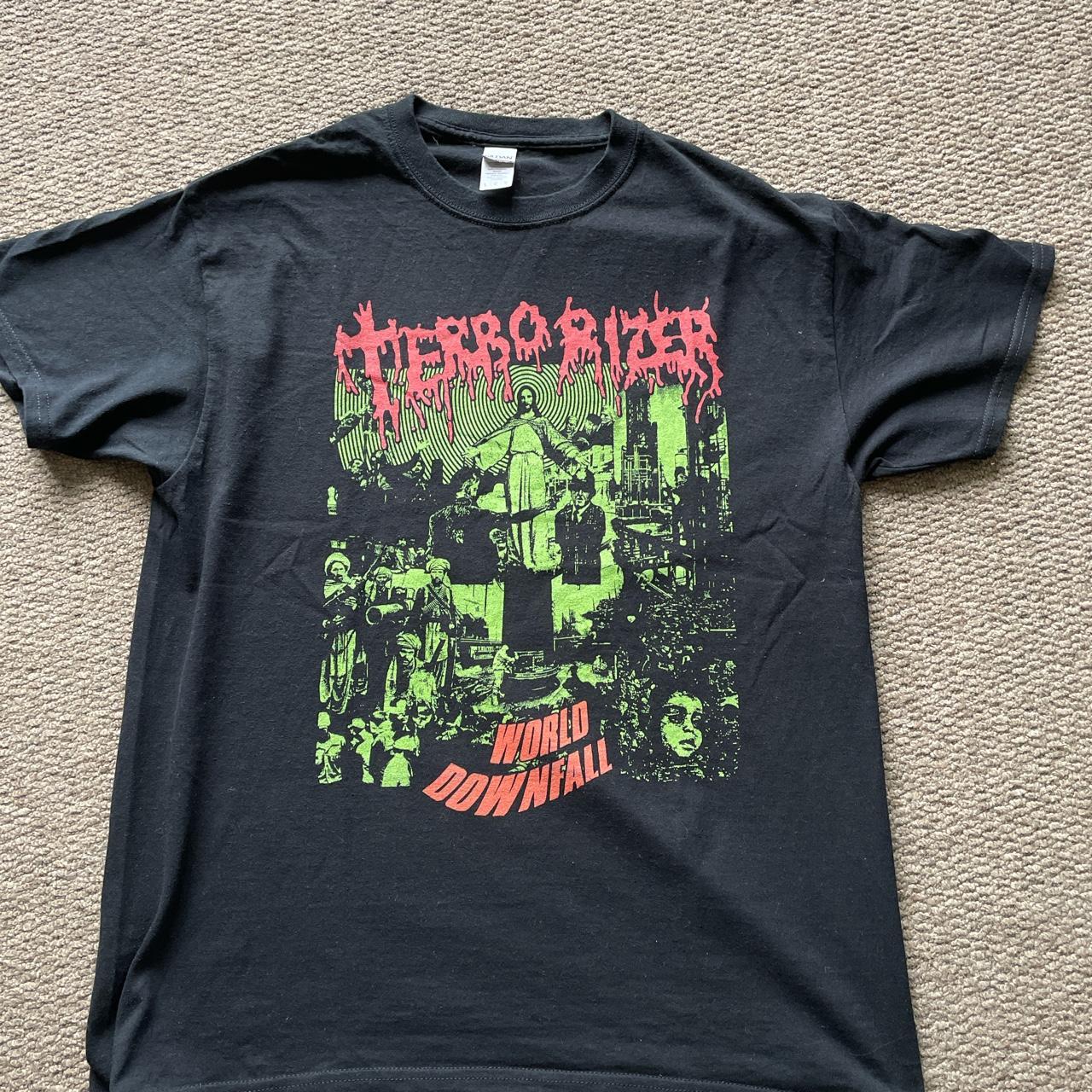 Terrorizer T-shirt in large worn a couple of times... - Depop