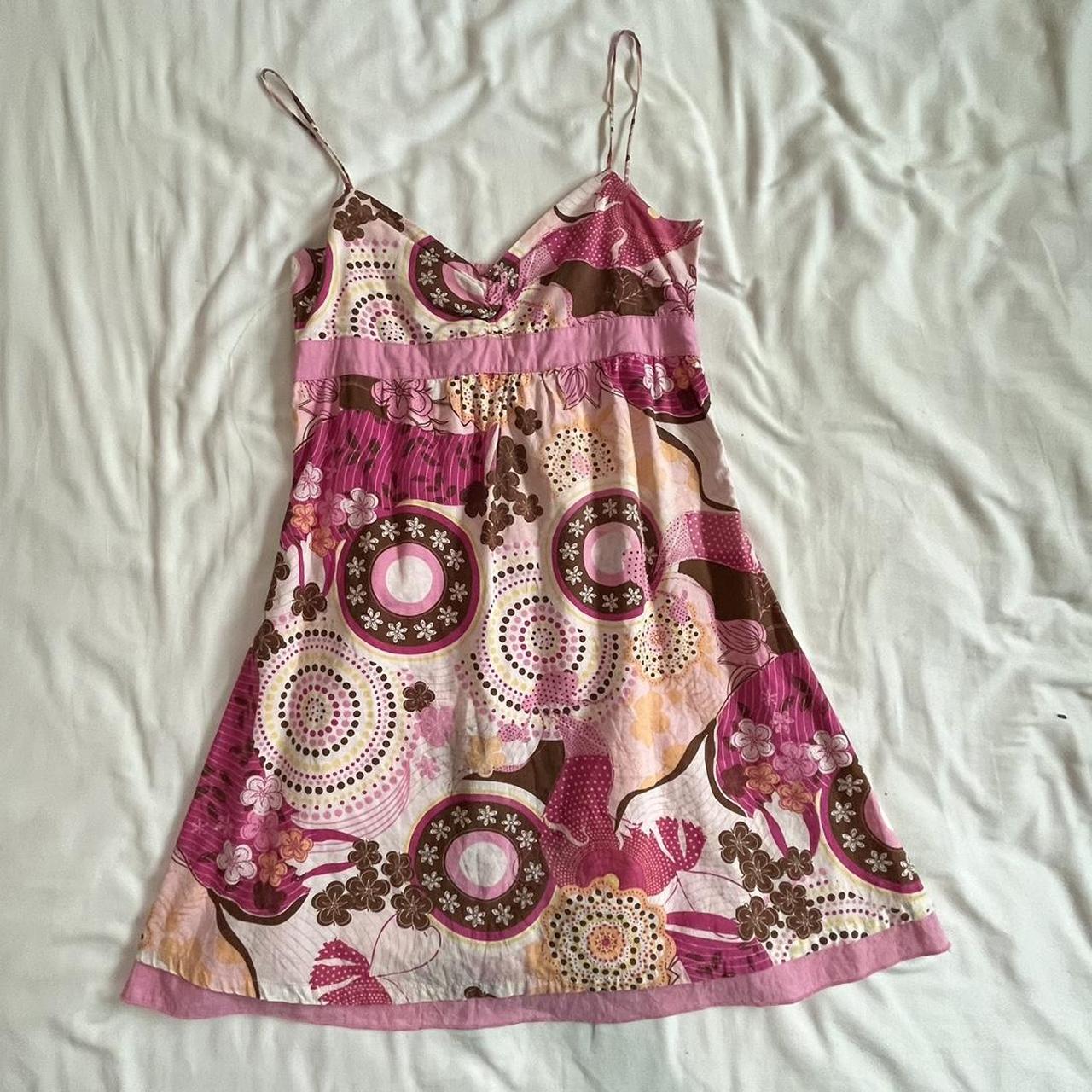 Women's Pink and Brown Dress | Depop