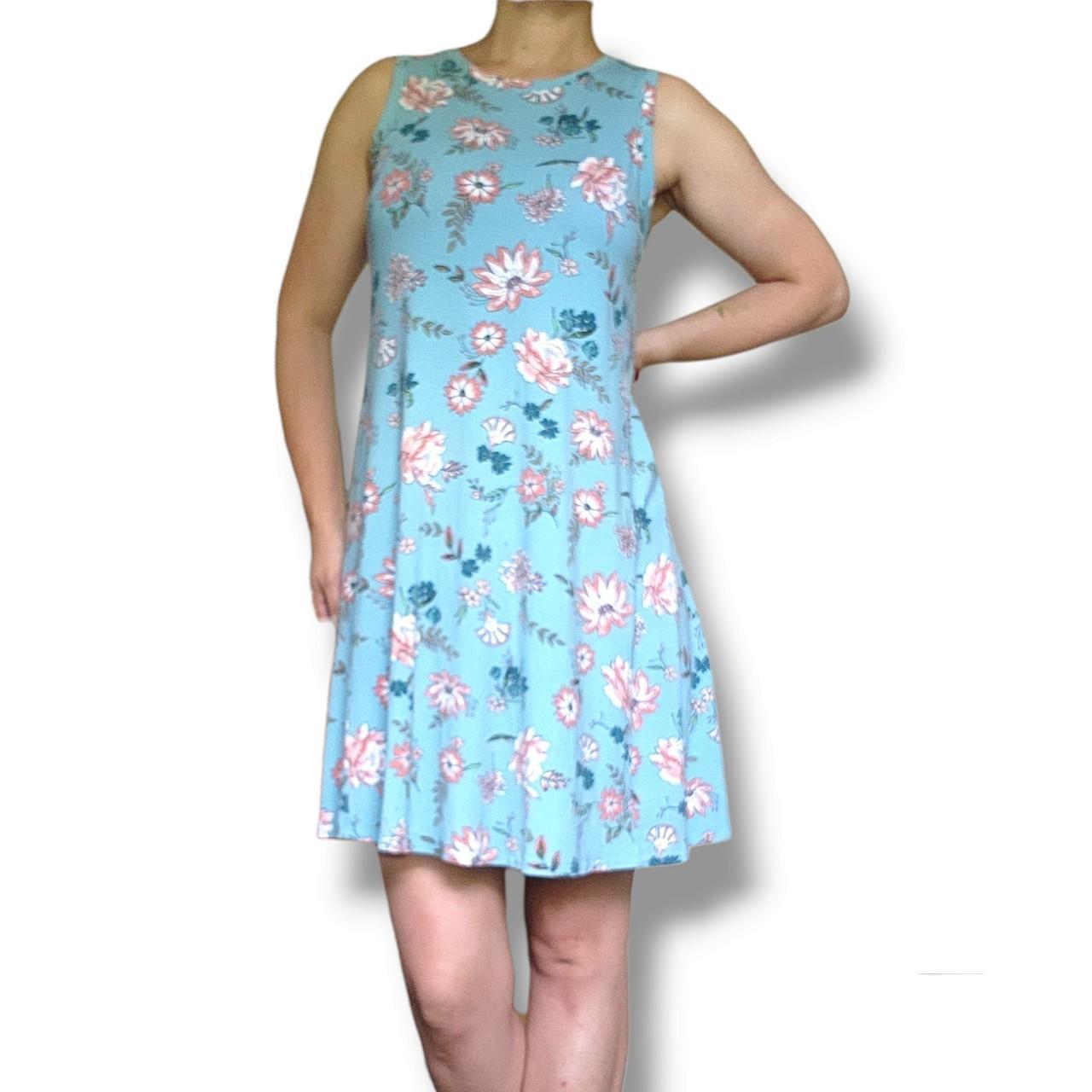 Loft green floral clearance dress