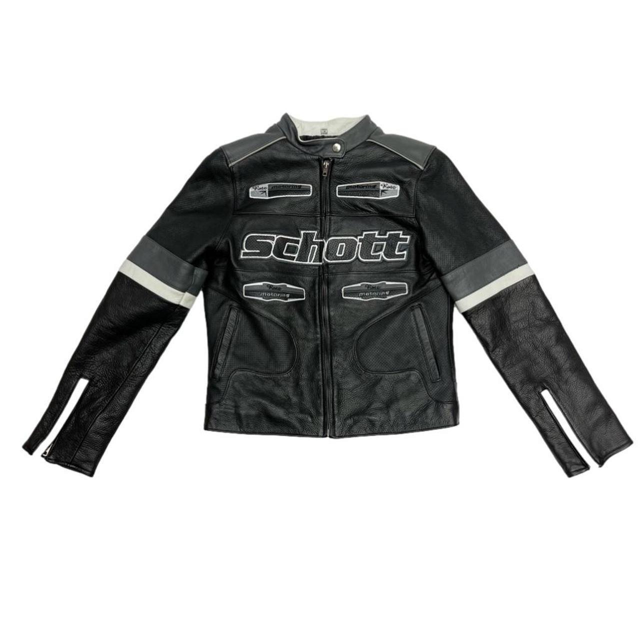 Schott NYC by Rose Schott motoring racing jacket, | Depop