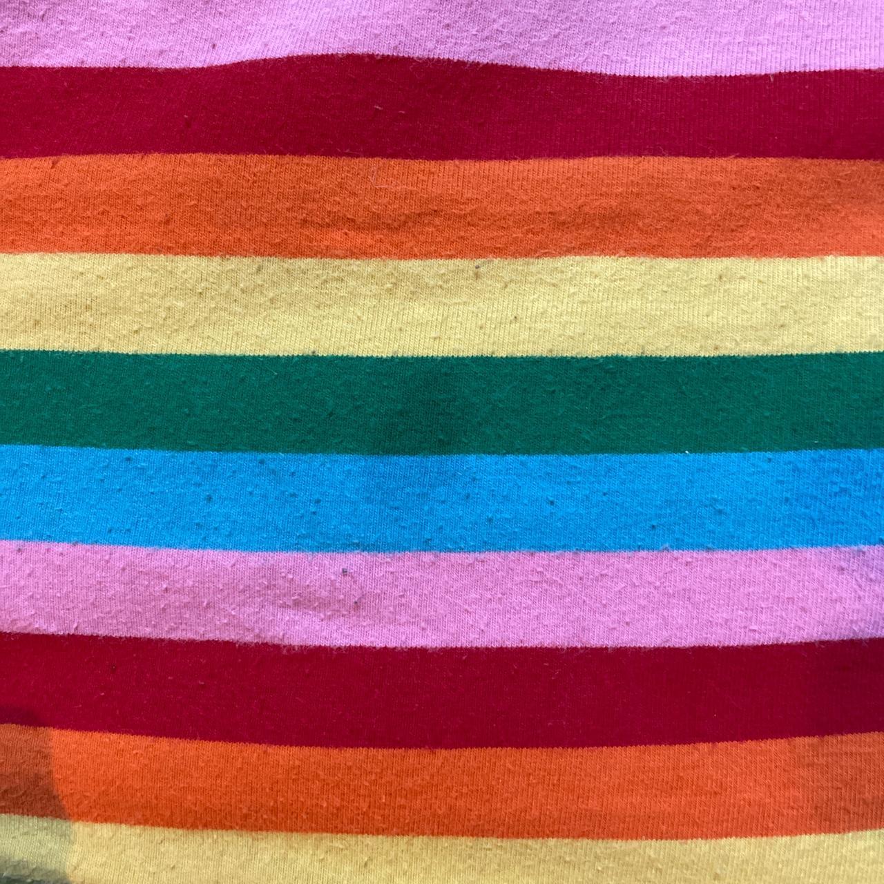 Forever 21 colorful striped shirt Multi colored... - Depop