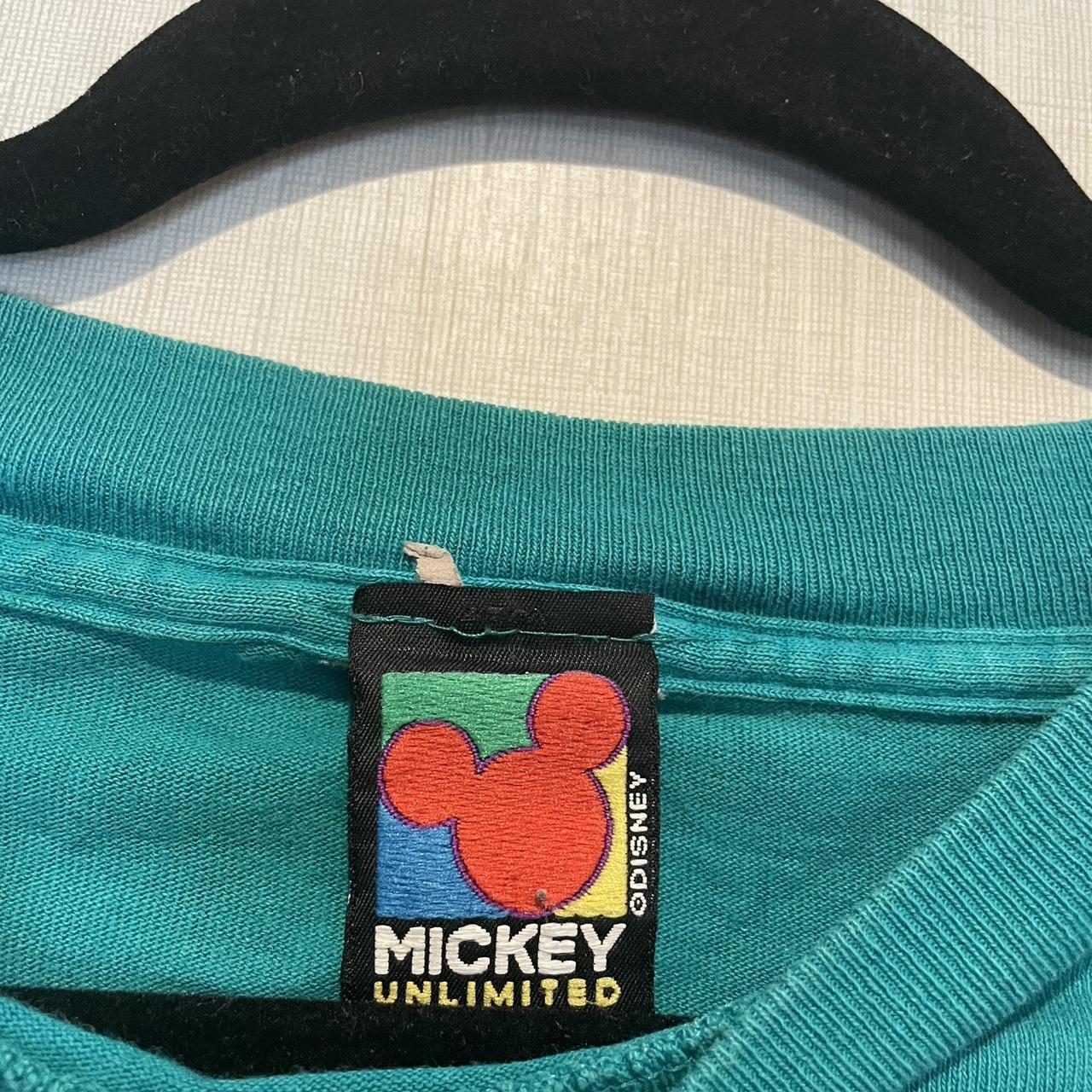 Mickey and Goofy Disney shirt two tone split, paint - Depop