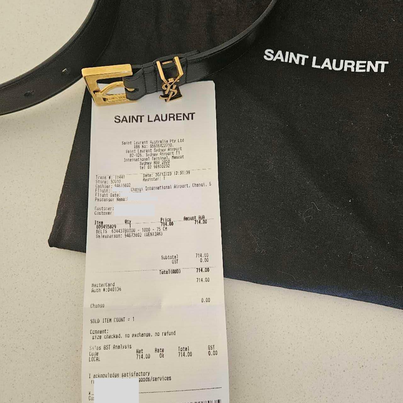 Authentic 75cm CASSANDRE YSL Belt, bought for my dad... Depop