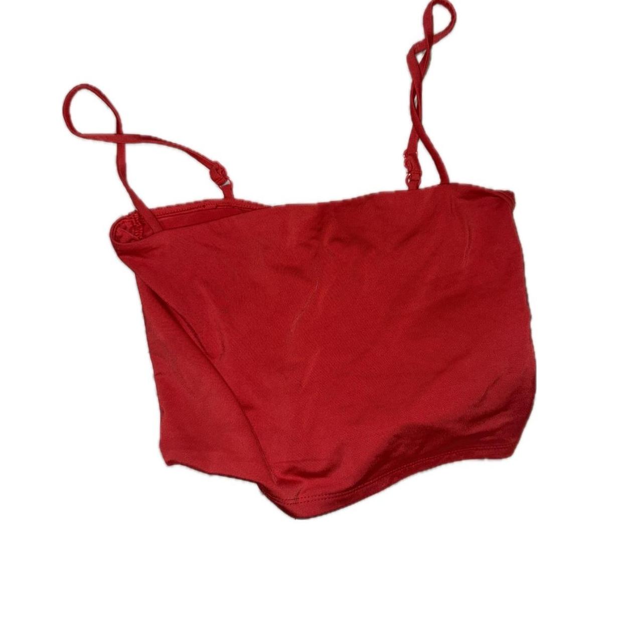 Topshop Women's Crop top - Red - 2 – red crop top… - image 3