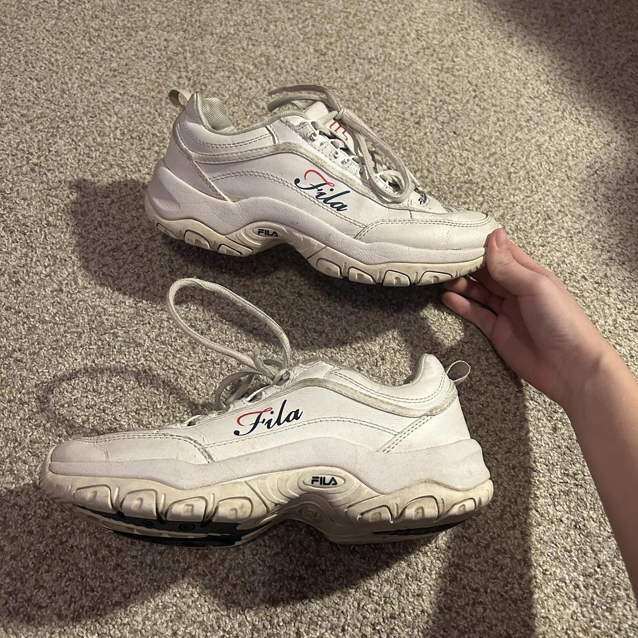 fila cream trainers