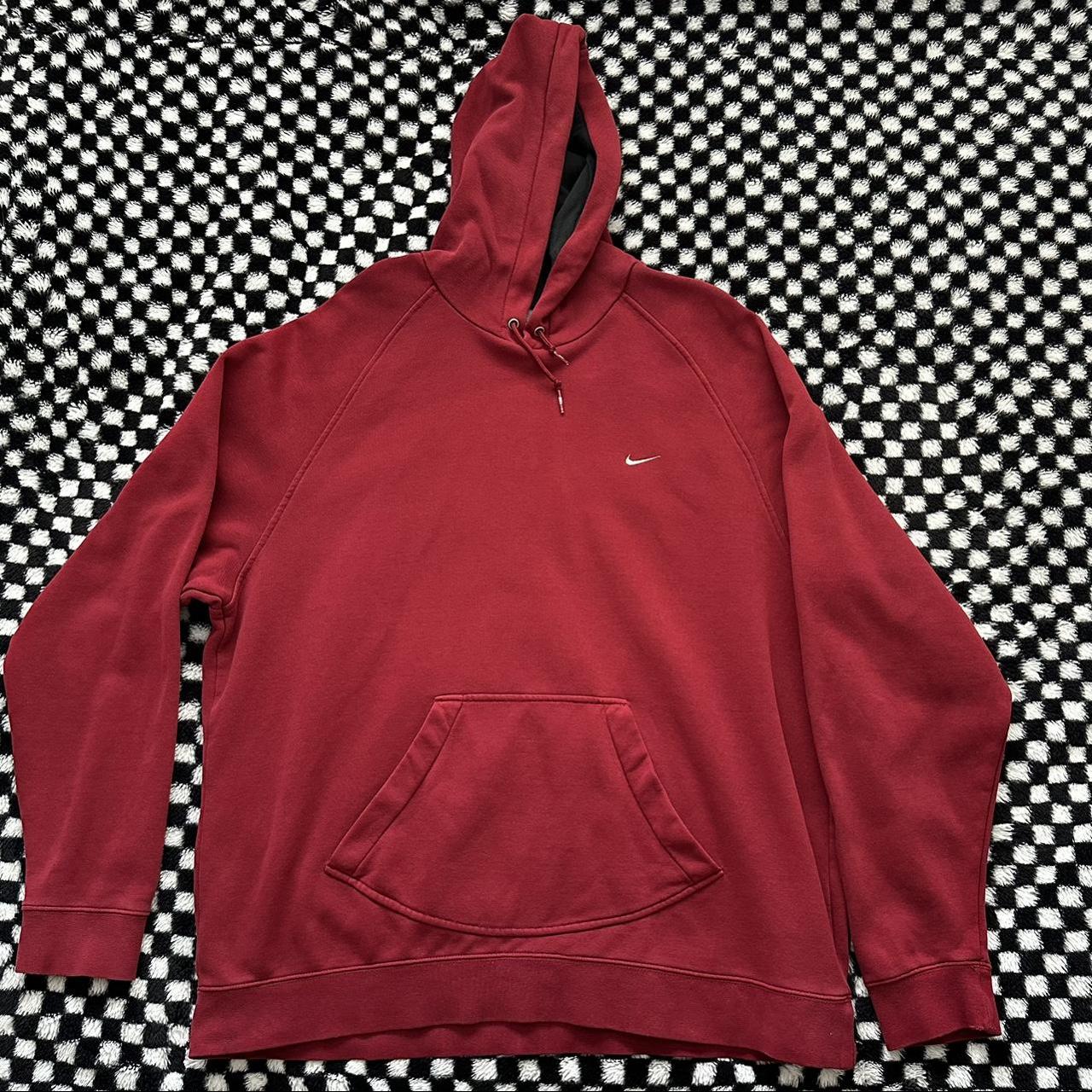 Nike Men's Red Hoodie | Depop