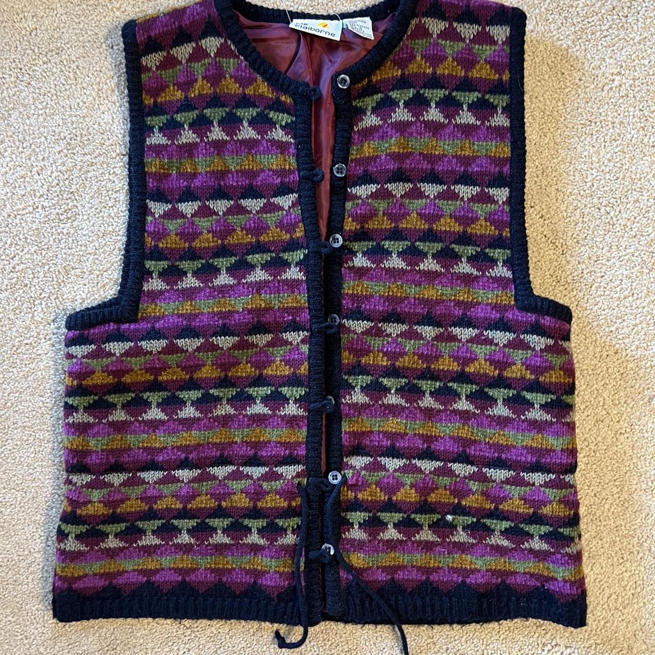 Liz Claiborne Women S Multi Gilet Depop