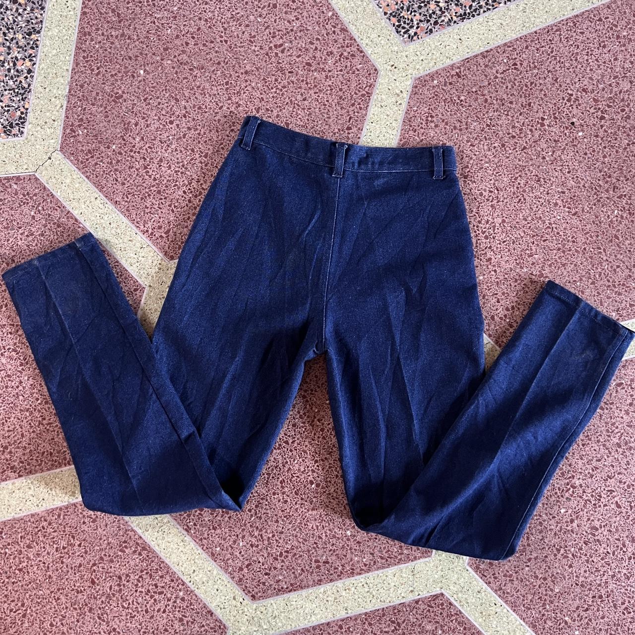 vintage-women-s-h-e-r-blue-jeans-size-28-small-depop