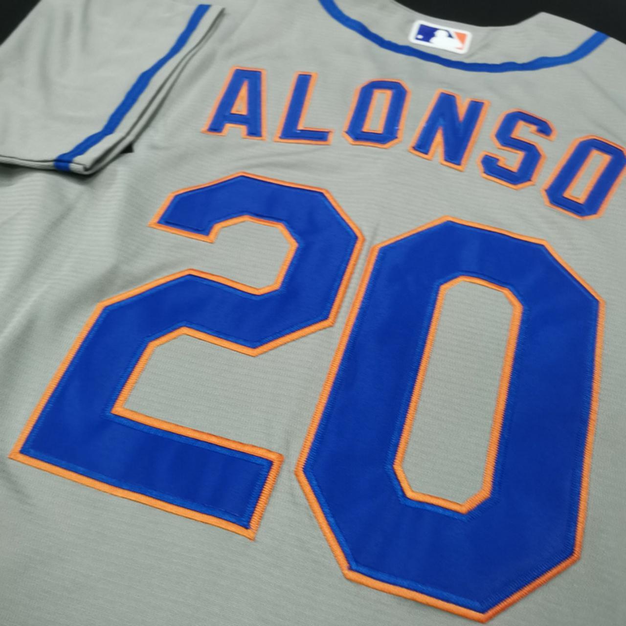 Nike Men's New York Mets Pete Alonso #20 Blue T-Shirt