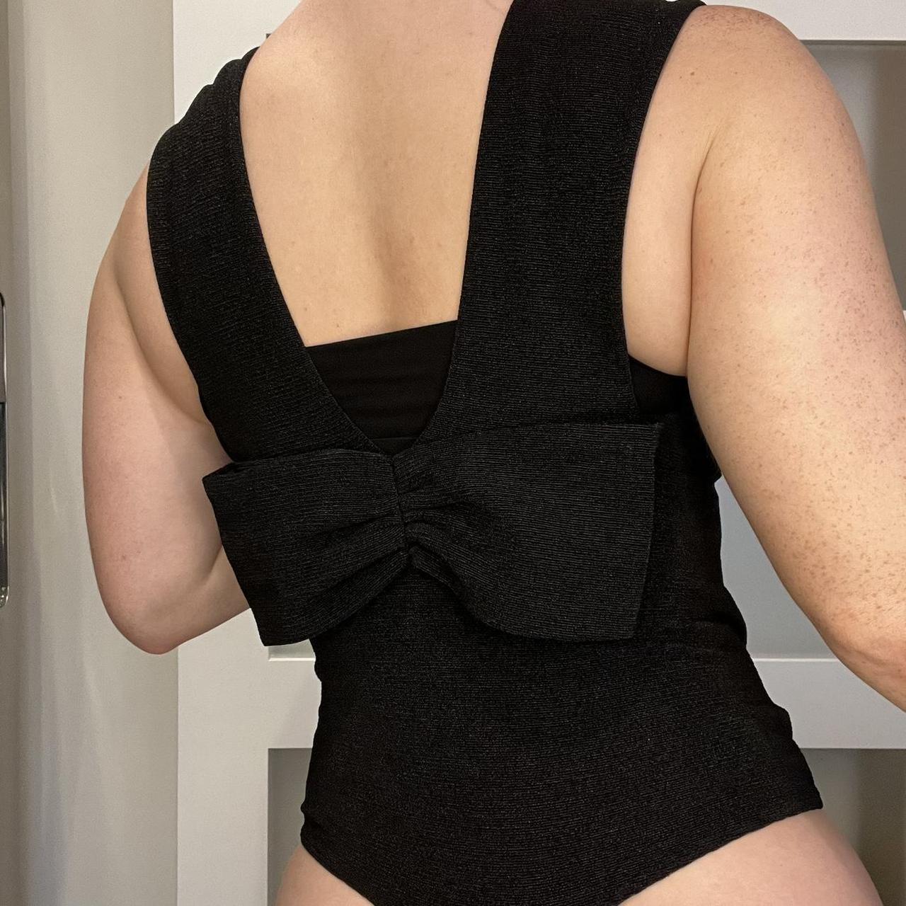 Express Women's Black Bodysuit Depop