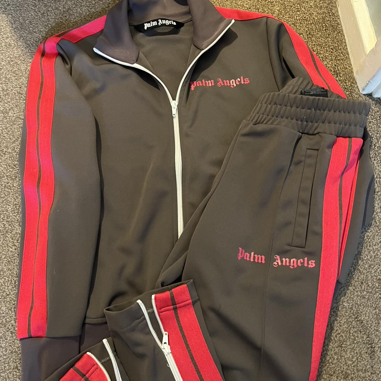 Authentic palm angels tracksuit Top is size S... - Depop