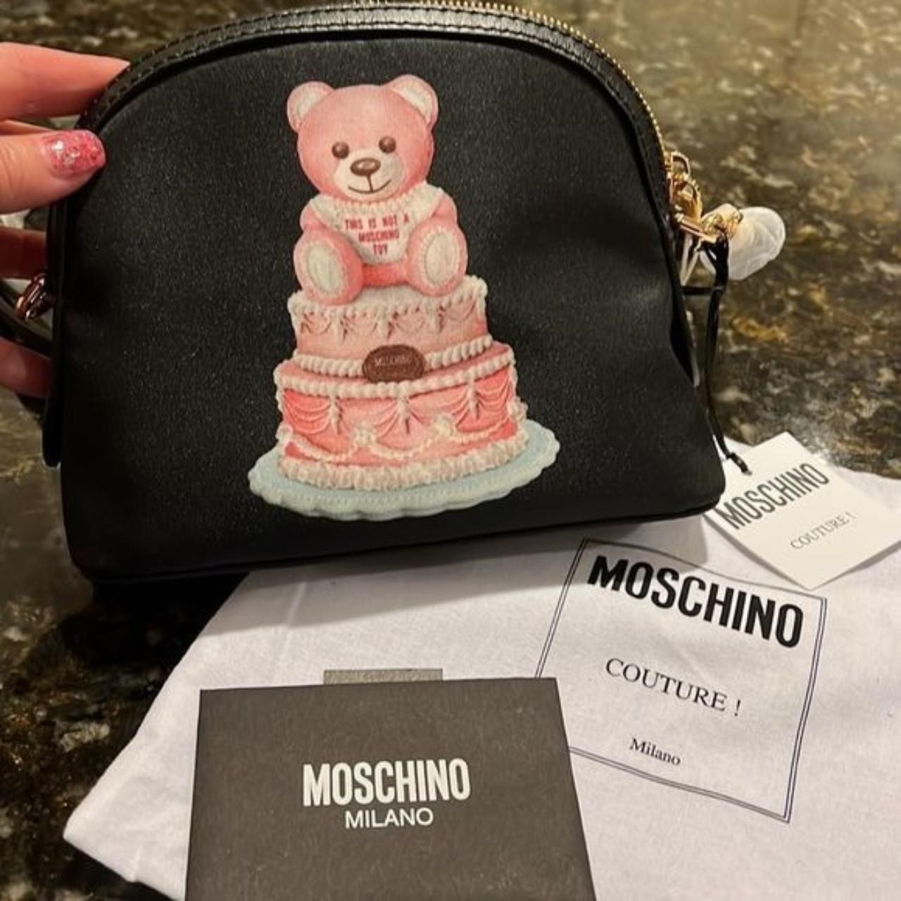 Moschino Cake Teddy Bear crossbody bag, With this