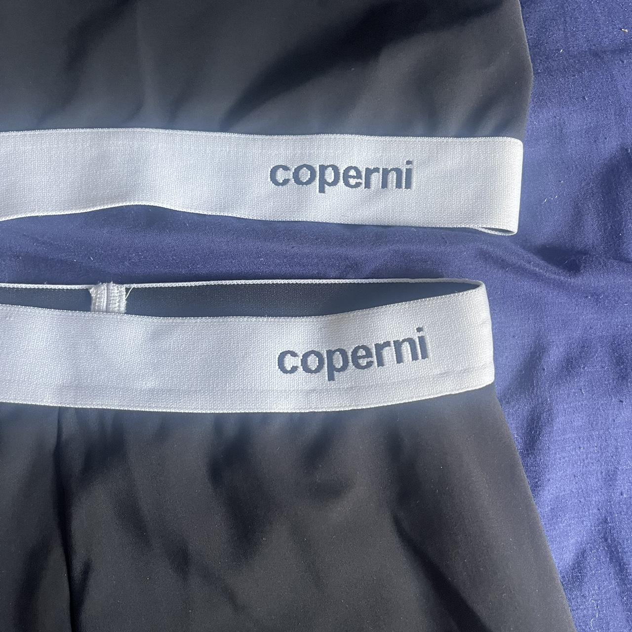 Coperni Women's Black and Grey Crop-top