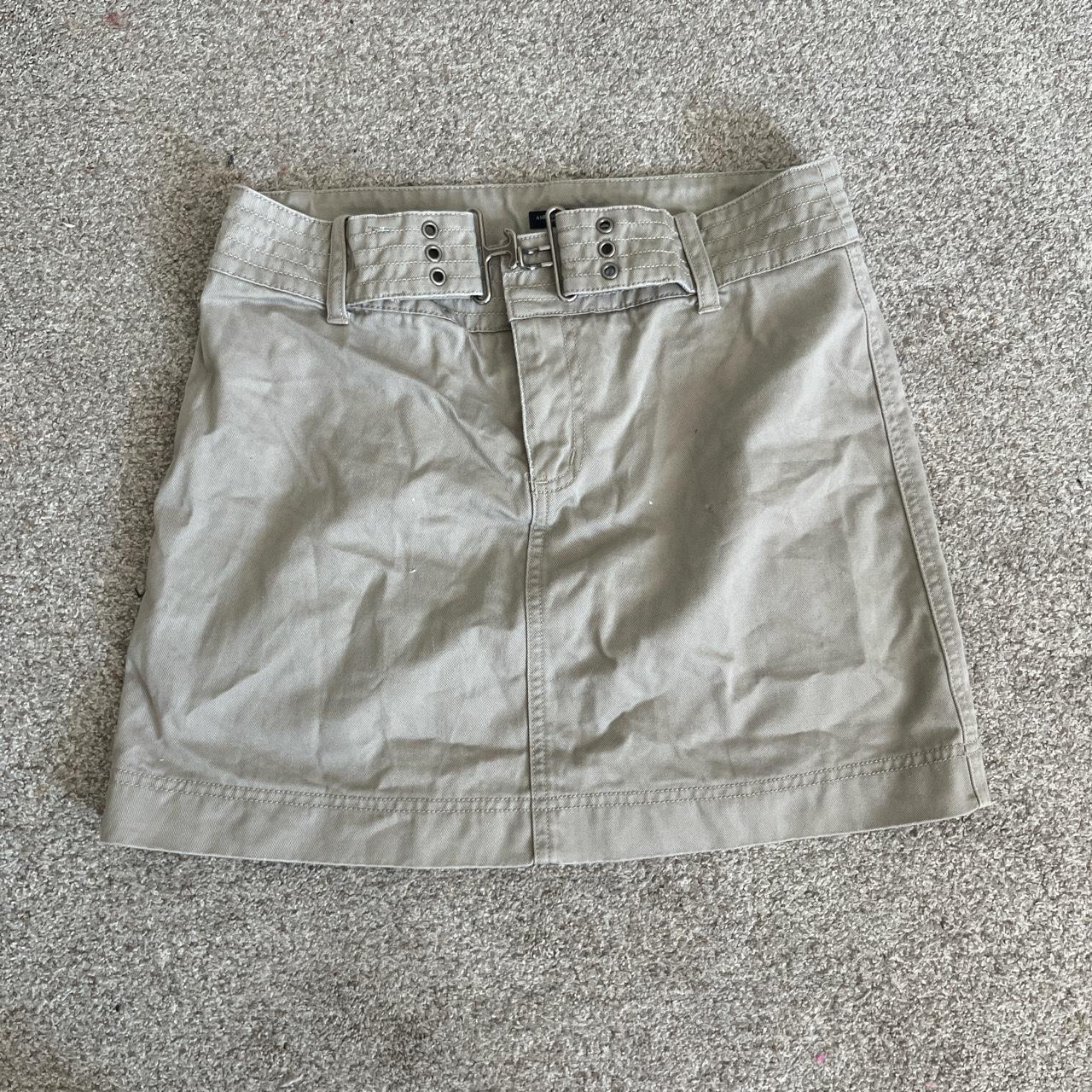 american eagle cargo skirt s 2 cargo y2k grunge Depop