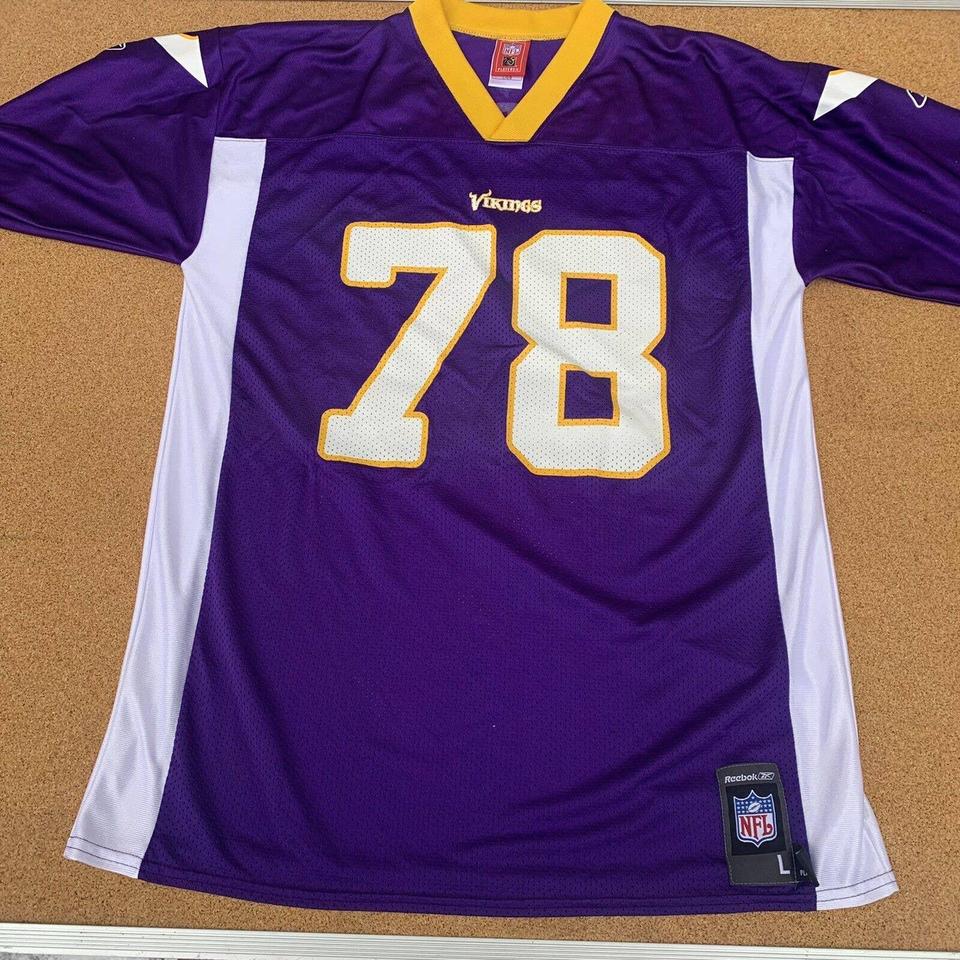 Reebok Minnesota Vikings Steve Hutchinson #76 NFL Men's Replica Jersey –  Fanletic