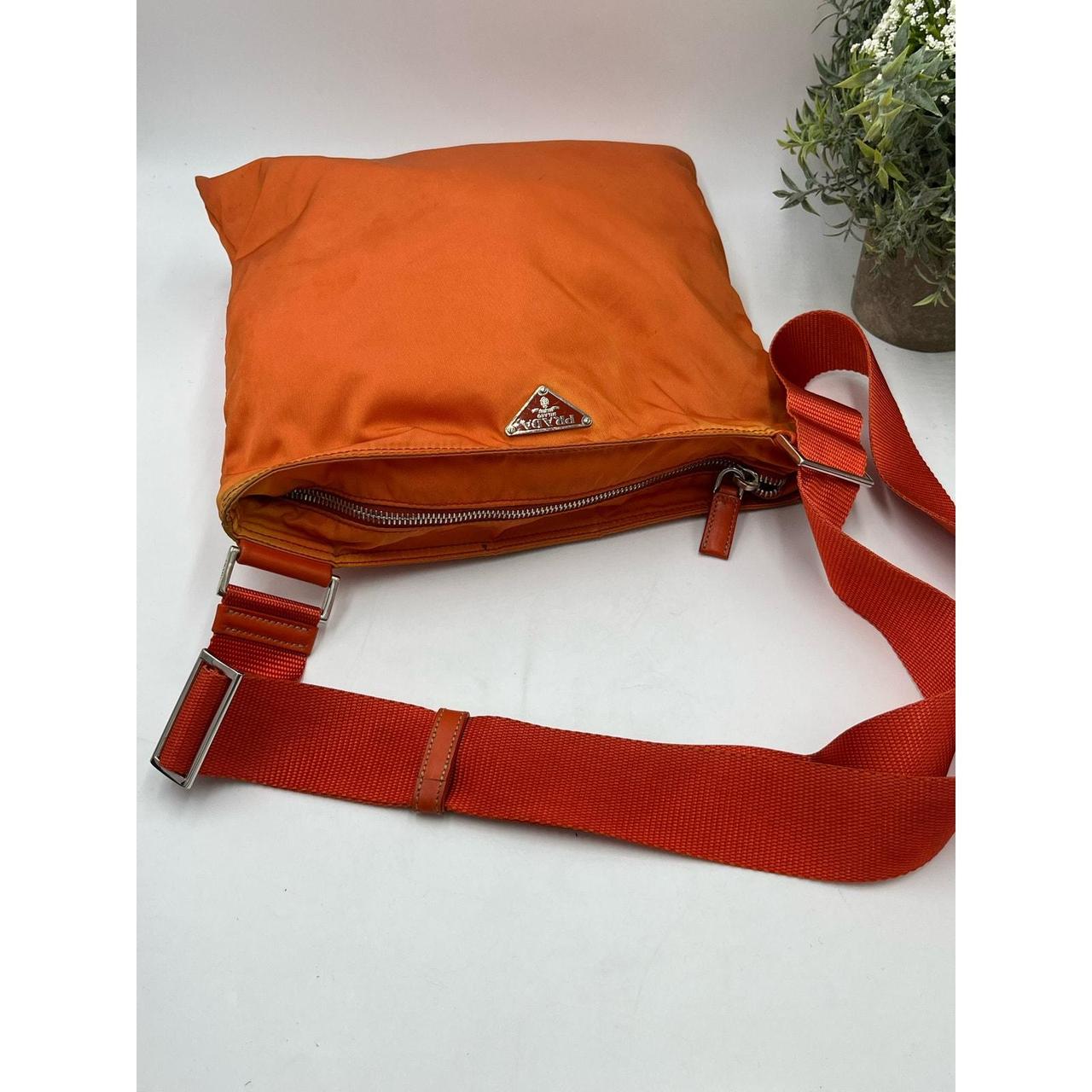 Prada Messenger Bag Orange Tessuto Multitonal. Depop