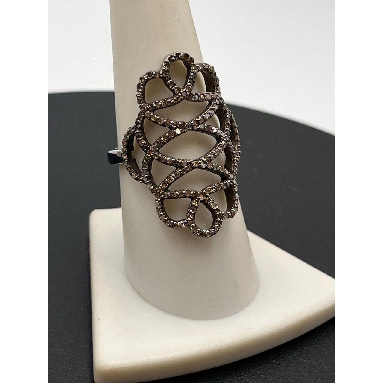 Source Unknown Women's Ring - Brown/Grey – Design… - image 3