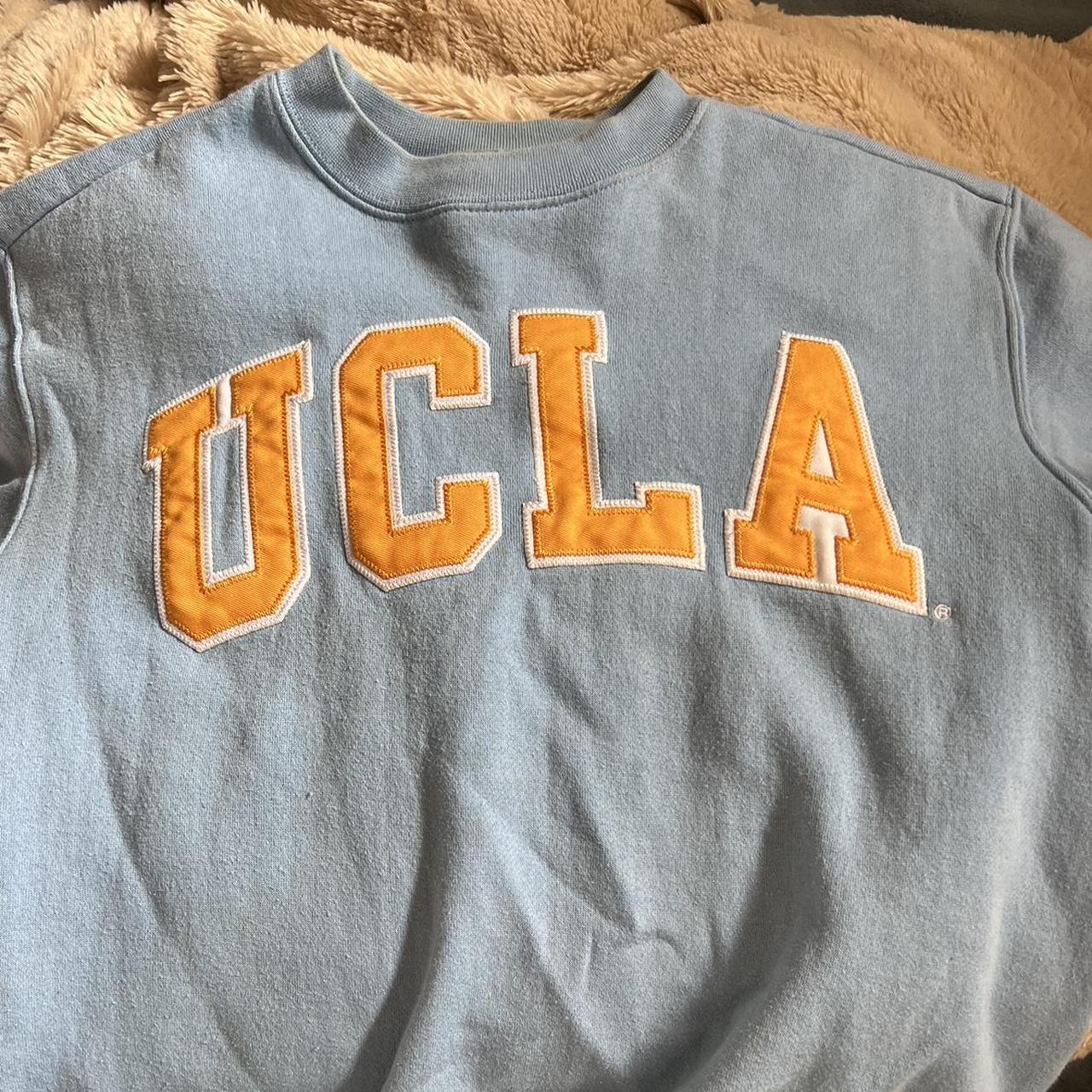 Blue and yellow sweatshirt hot sale