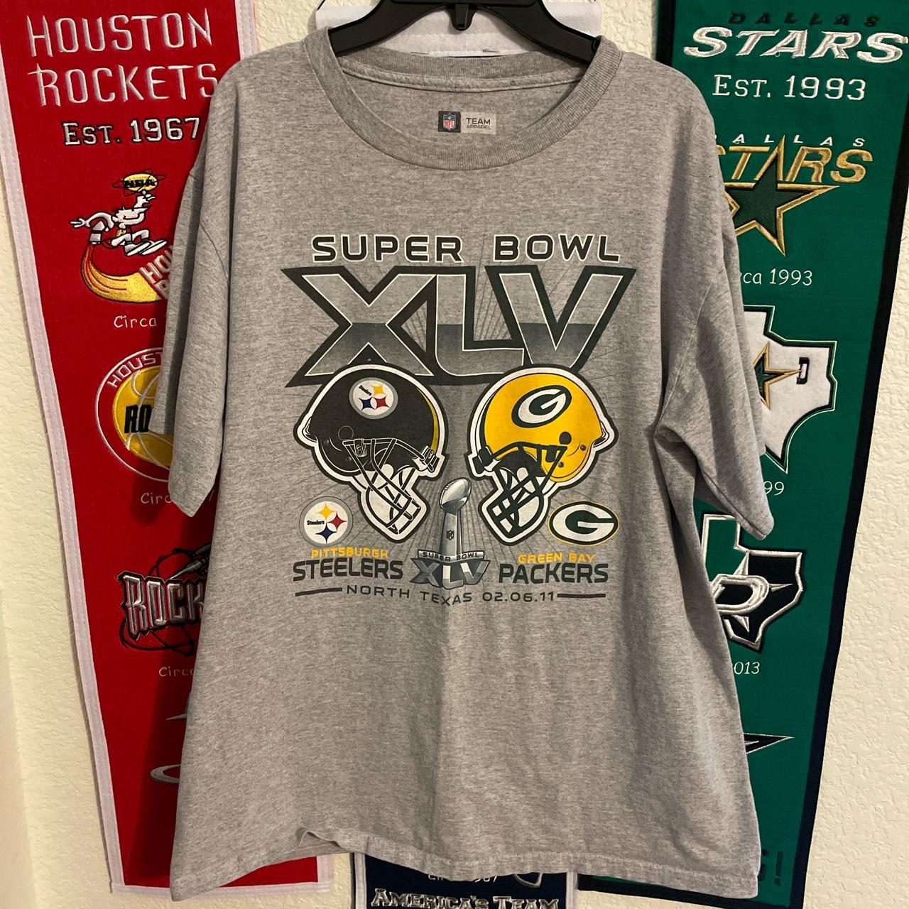 Vintage Super Bowl XLV T-Shirt. NFL Team Apparel - Depop