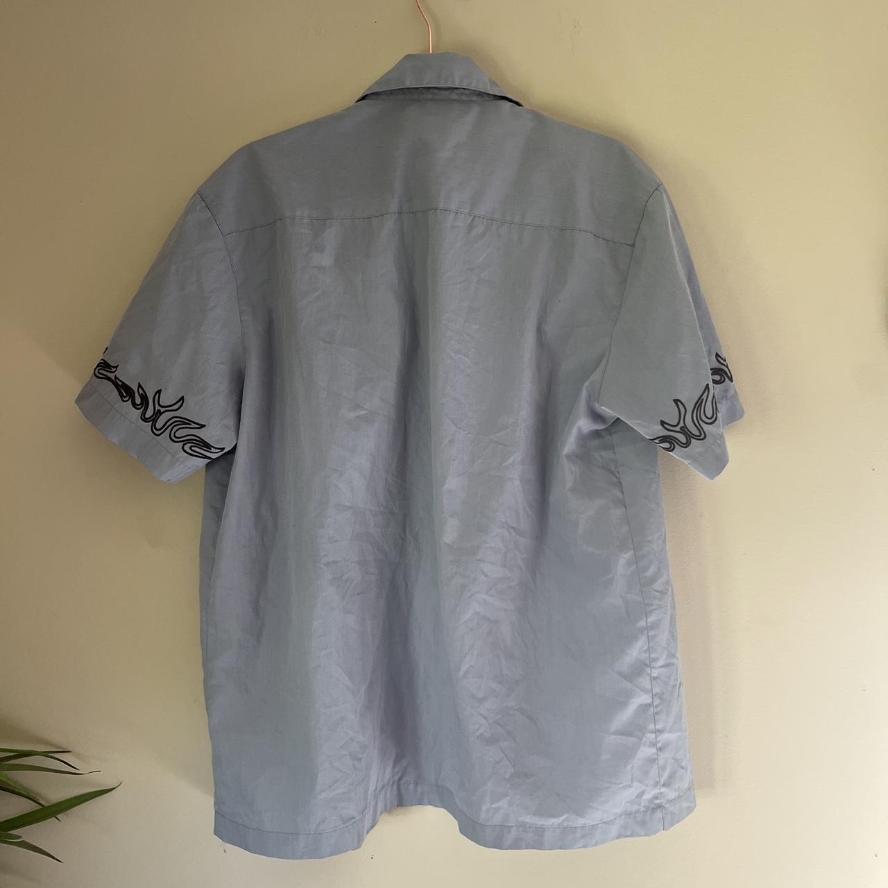 Men's Brown and Grey Shirt Depop