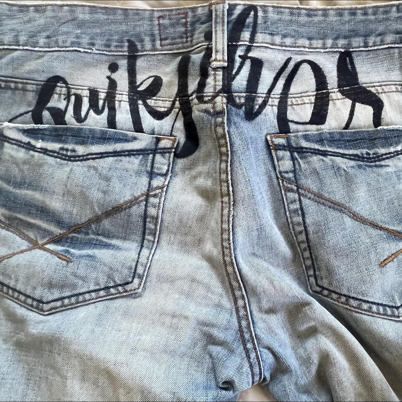 Quiksliver jeans with embroidery at the back. Could... - Depop