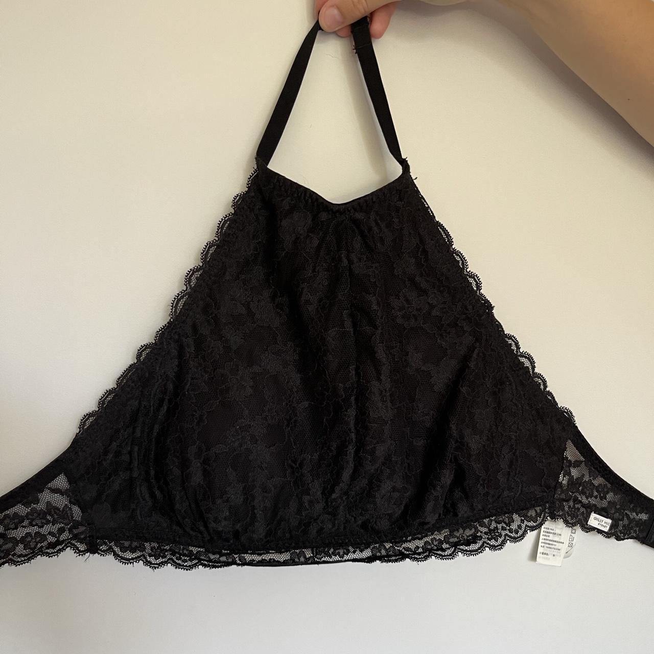 Hollister black pefrect halter bralette