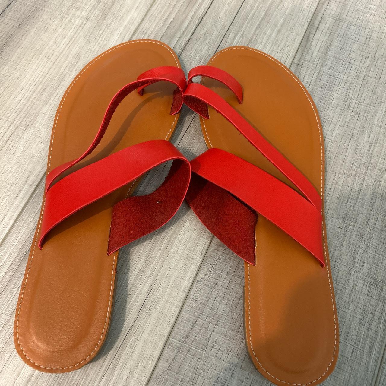 Brand New Red sandals size 10 in women’s... Depop