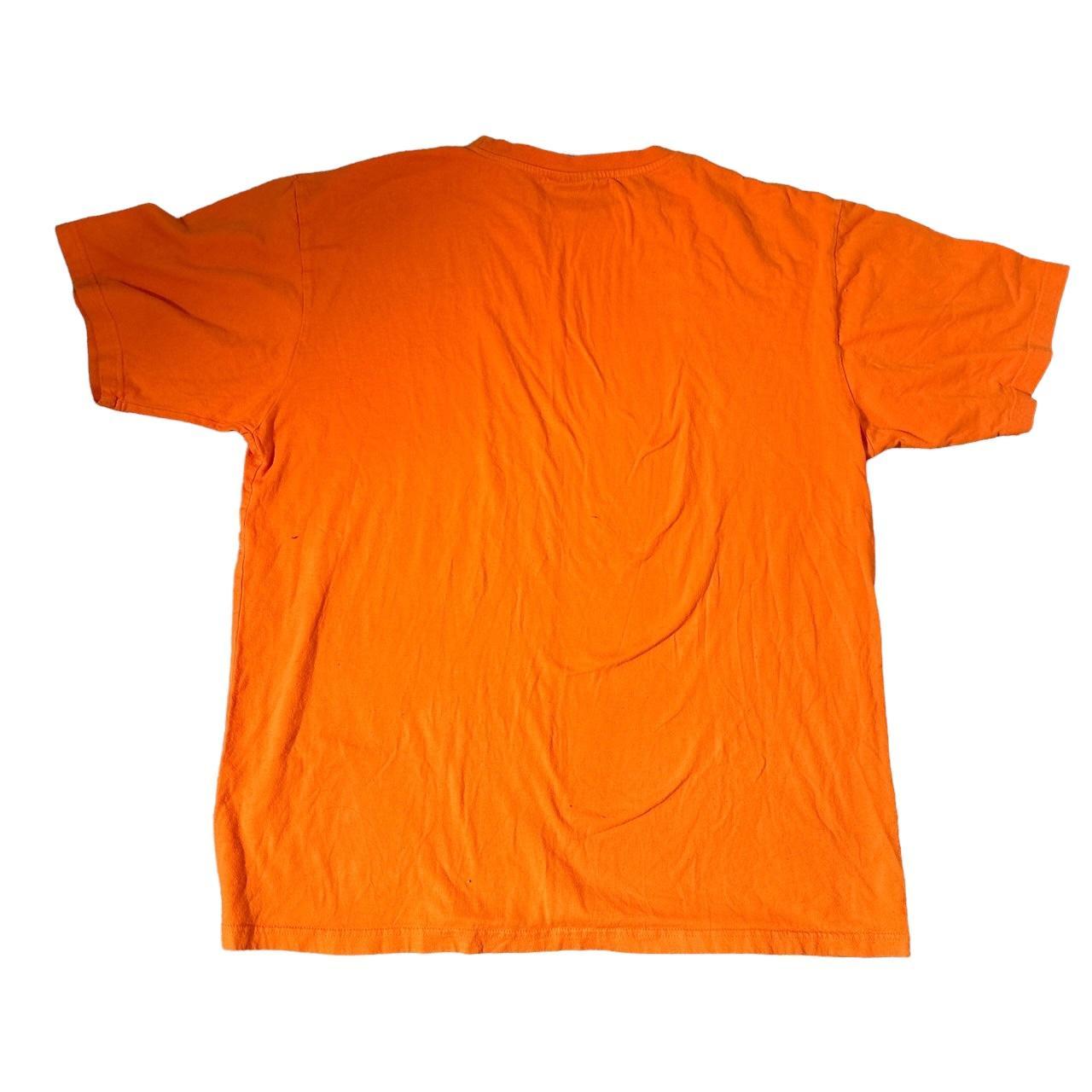 Men's Orange and Black T-shirt | Depop