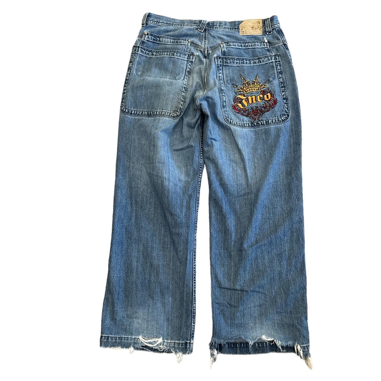 Jnco Tribal jeans Rare insane tribal design,... - Depop