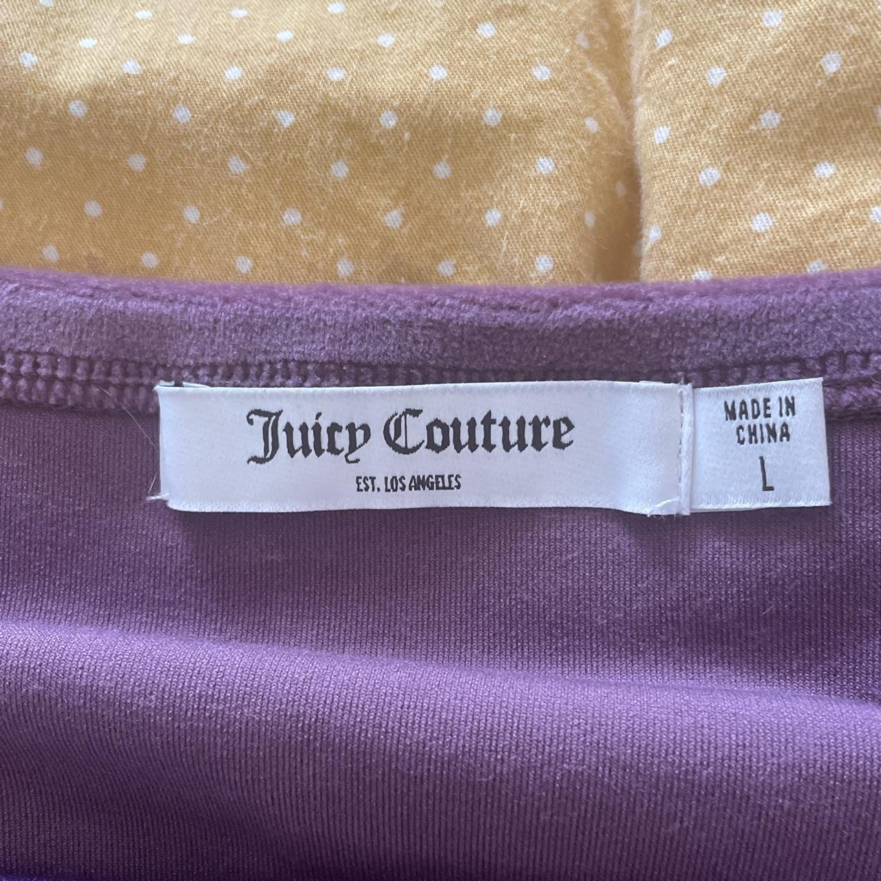 JUICY COUTURE TUBE TOP 🦄🍆💜👾🍇🔮 Size L but can fit an... - Depop