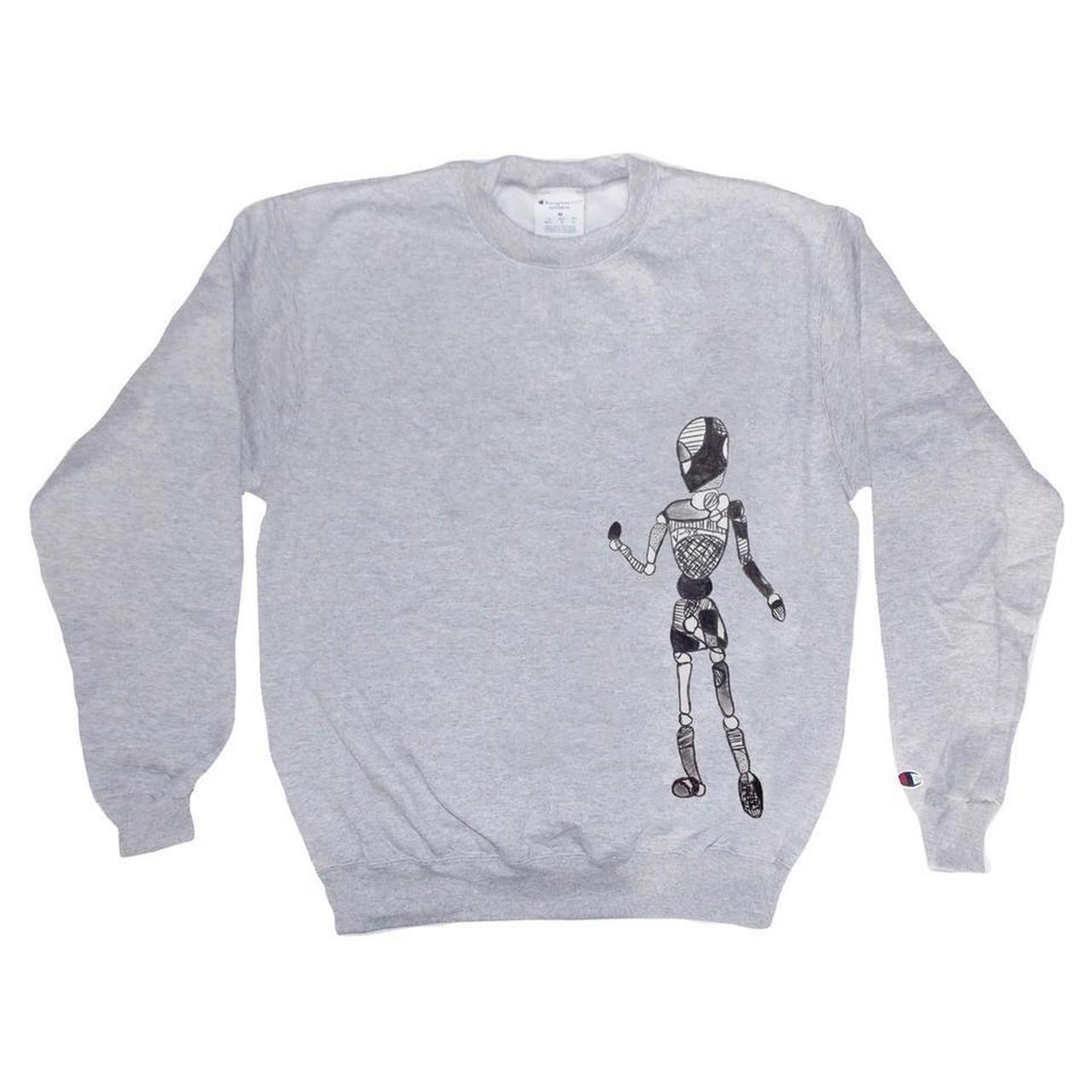 V 98 MANNEQUIN SWEATSHIRT ASH GREY CHAMPION Depop