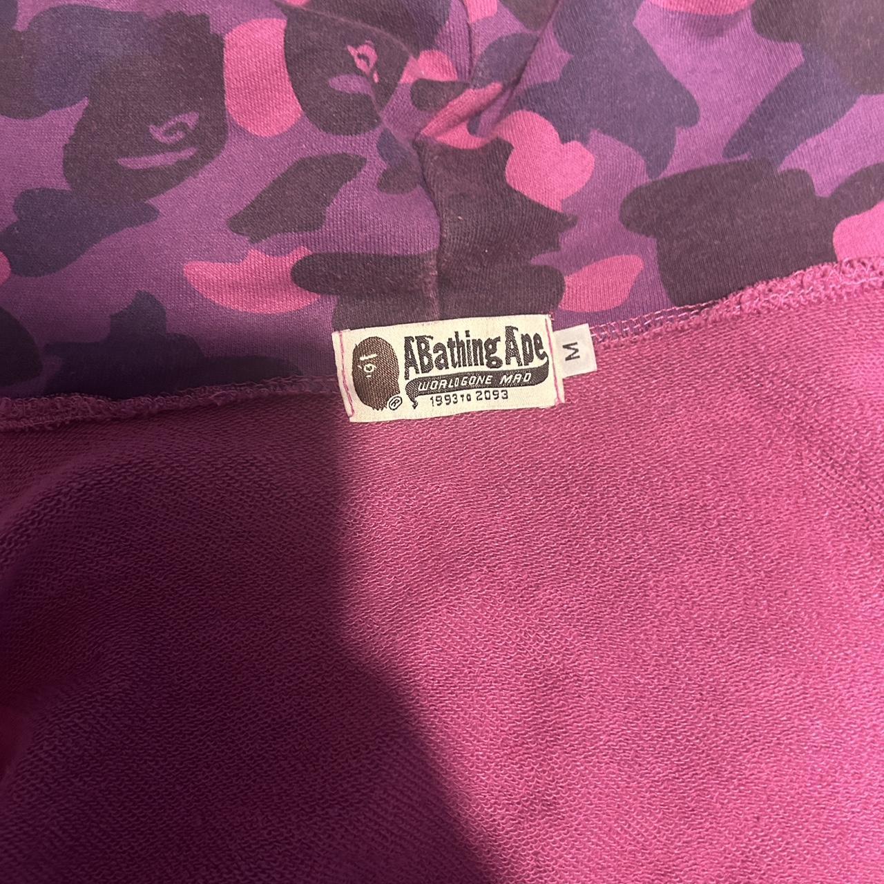 bape hoodie missing zipper - Depop