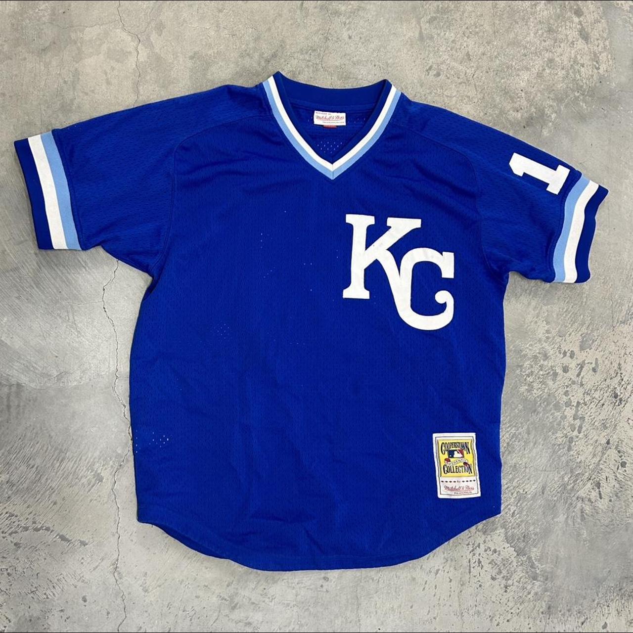 Vintage 2000s Kansas City Royals Bo Jackson Mitchell... - Depop