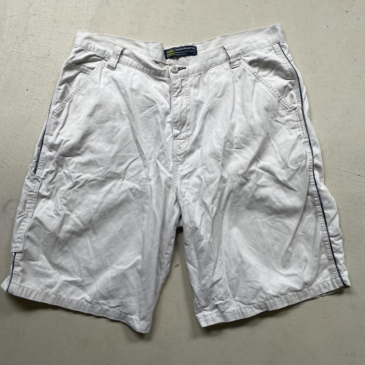 Retro Cream White Billabong jorts. Supper baggy fit,... - Depop